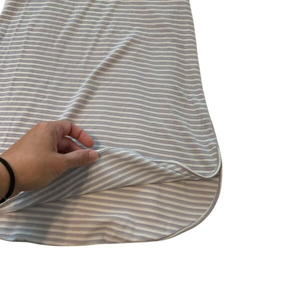 Lululemon Gray and White Striped Racerback Tank Top - Picture 3 of 5